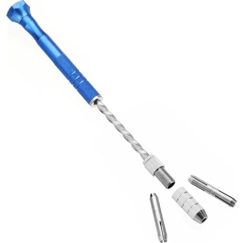 DIY Semi-automatic Hand Drill Bit Set Mini Twist Drills Bits Hand Drill Rotary Tool for Wood Jewelry Plastic Resin Craft