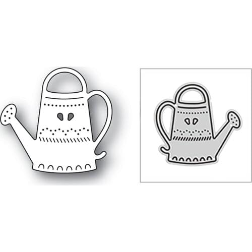 New 2021 Exquisite Watering Can Metal Cutting Dies for DIY Scrapbooking and Card Making Decorative Embossing Craft No Stamps