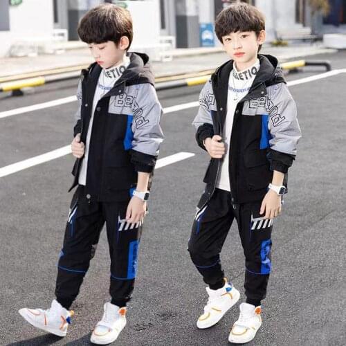 New Spring Summer Girls Clothing Suits Coat +Pants 2pcs/Set Kids Teenager Outwear Sport Cotton Formal High Quality