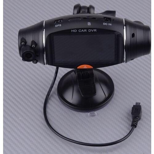New Car R310 1080P Dual Lens 140 Degree DVR Dash Cam GPS Video Recorder G-Sensor Camera