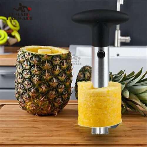 Advanced Stainless Steel Fruit Pineapple Peeler Corer Slicer Cutter Kitchen Easy Gadget