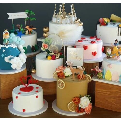 SWEETGO customization 6 inch Artificial cake clay fondant model cartoon car dinosaurs showcase home decor food photography props