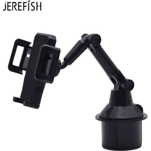 Long Arm Universal 360 Degree Adjustable Gooseneck Cup Holder Cradle For Cell Phone Cup Holder Stand Cradle Car Mount