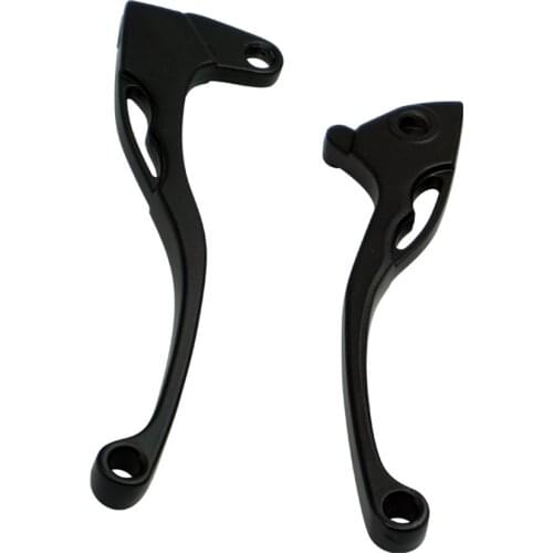 1 Pair Aluminum Alloy 8MM Motorcycle Handle Front Brake Lever and Clutch Black