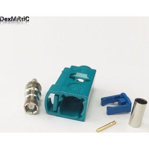 1PC RF Fakra Z 5021 Female Jack Connector Crimp RG316 RG174 LMR100 Cable for Neutral coding NEW wholesale