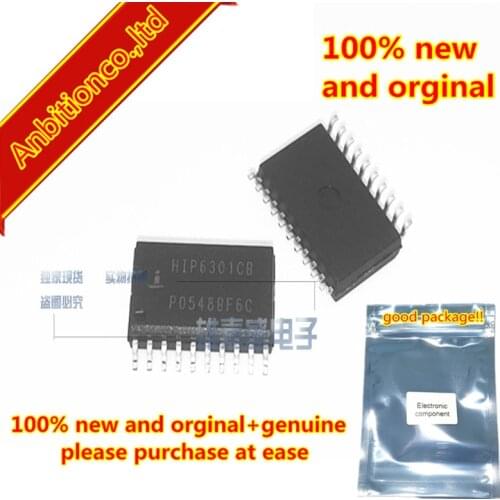 10pcs 10pcs 100% new and orginal HIP6301 HIP6301CB-T SOP-20 Microprocessor CORE Voltage Regulator Multi-Phase Buck PWM in stock