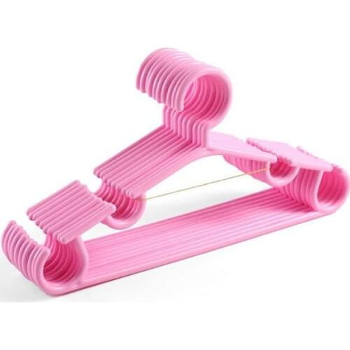 10pcs/batch outdoor wet dual-use non-slip candy color childrens plastic hanger portable multifunctional hook design