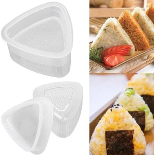 2pcs Triangle Sushi Mold Onigiri Rice Ball Press Maker DIY Bento Kitchen Cooking