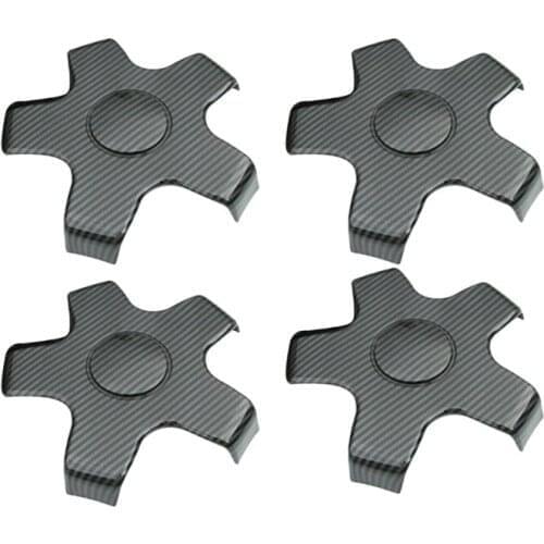 4Pcs Car Carbon Fiber Wheel Center Hub Cap Cover Protection Rim Cap for Tesla Model 3