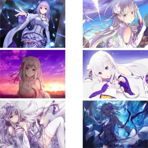 5D Diamond Painting ReZero Starting Life In Another Worldr Square Diamond Mosaic Diamond Embroidery Cross Stitch Home Decoration