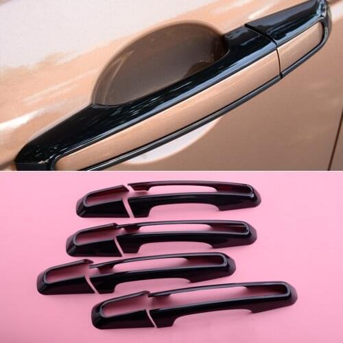 8Pcs/Set Door Handle Cover Trim Frame Moulding Gloosy Black fit for Land Rover Range Rover Sport 2014 2015 2016 2017