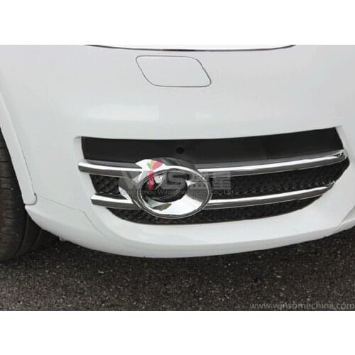 Accessories For Audi Q3 2012 2013 2014 Chrome Front Foglight Cover Fog Lamps Trim Decorative ABS Car-Styling Tuning