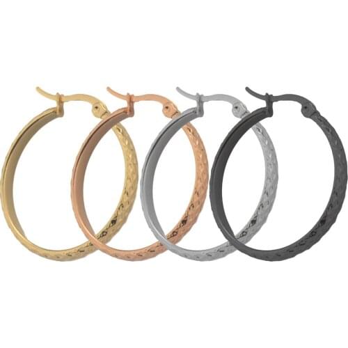 BTEN 15/20/25/30mm diameter small cute ear ring Stainless steel Smooth for wear Special offer free shipping