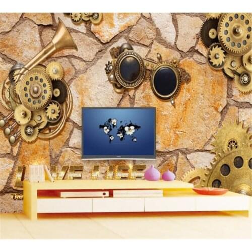 Beibehang Customized Wallpaper 3D Mural Fashion Primitive Forest Living Room Bedroom Background Wall Decoration Painting