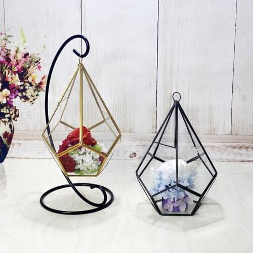 Phnom Penh Geometric Glass Flower Room Shape Home Decoration Accessories Ornaments Home Souvenirs Gift