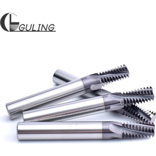 CNC 60Degree Tungsten Steel NPT American Taper Pipe Thread Milling Cutters 1/16 1/8 1/4 3/8 1/2 3/4-27 18 14 mill cutter 1"-11.5