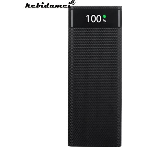 Kebidumei DIY 8*18650 Power Bank Case External 5V Battery Fast Charge Storage Box Shell For Charging Mobile Phones Portable New