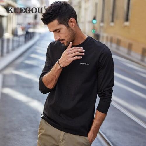 KUEGOU Oversized Men's T-Shirts