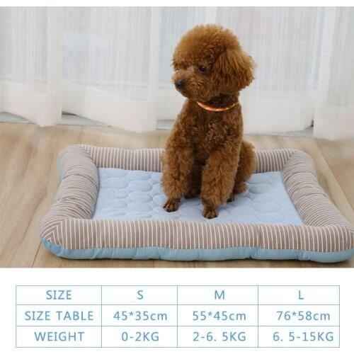 Summer Cool Feeling Cat Bed Dog Bed Couch For Dogs Breathable Household Pet Sofa For Medium Large Dogs Dog Accessories Cat Mat