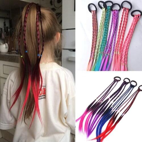 Girls Hair Braider Hair Accessories Wig Ponytail Hair Ring Kids Twist Braid Rope Braiding Hair Headband Wig Human Hair New