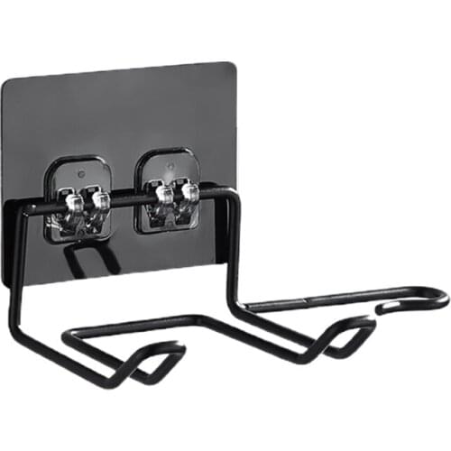 94PF Wall Mounted Rack Organizer Hair Straightener Dryer Holder Blowing Storage Shelf