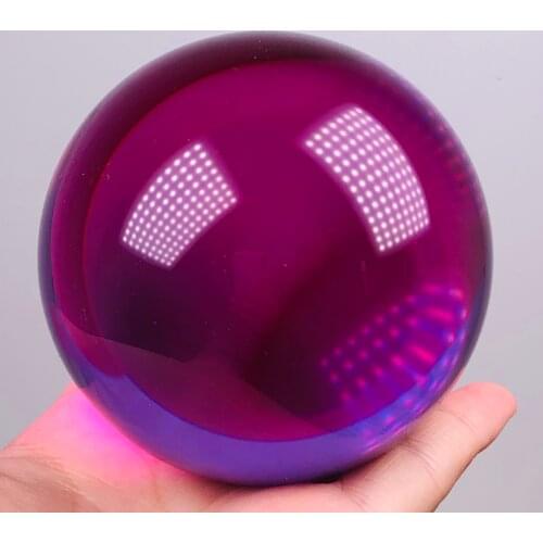 Natural synthetic amethyst chakra healing crystal orb