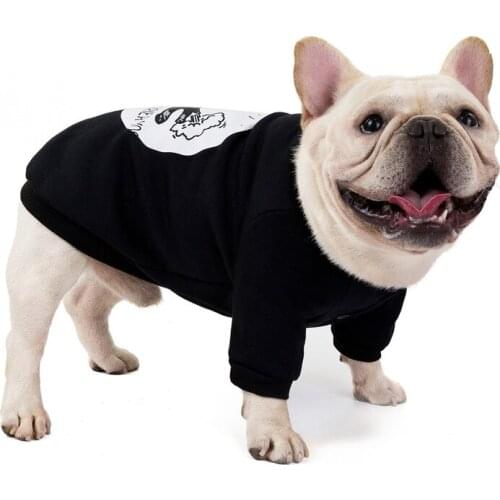 Pet Clothes Fashionable New Solid Color Casual Autumn And Winter Bulldog Puppy Chihuahua Pet Clothes French Bulldog S-XXL Size