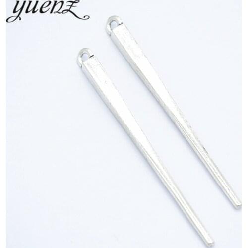 YuenZ 5pcs vintage silver Plated chopsticks Charms Pendant DIY for bracelet necklace 68*4mm J293