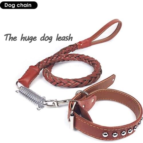 Pet Traction Dog Supplies Personalised Dog Collar Rope Woven Collar Is Suitable for Large Dog Dog Leash for Public