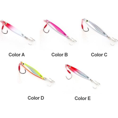 1PCS Crazy Ocean Flash Fiscan Model Metal Jig Lure fishing lures Slim Casting Spoons Hard Bait Lures China 10G,14G,17G,21G 25G