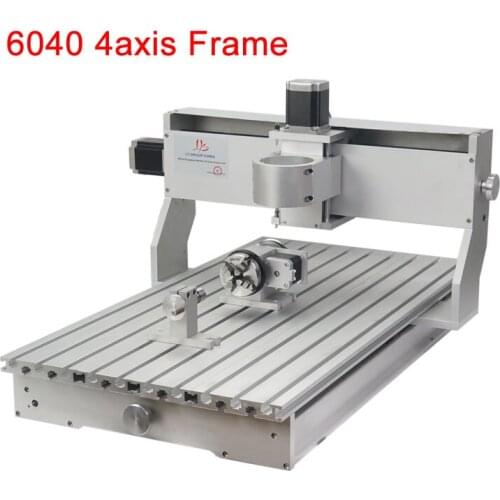 6040 cnc milling machine frame diy 4axis for cnc engraving without motors