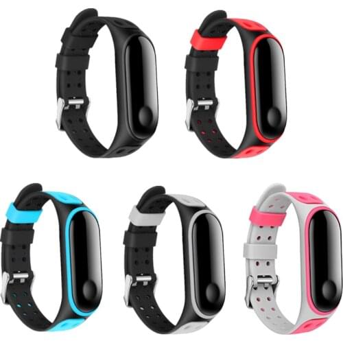Sport Mi Band 4 3 Bracelet Wrist Strap For Xiaomi Mi Band3 4 strap Silicone Miband 3 4 smart watch Accessories Mi band4 strap