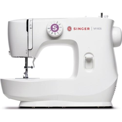SINGER M1605 Sewing Machine Button Zipper Overlock Sewing Coverstitch 6 different stitches and decorative patterns, buttonhole in 4 steps Needlework Set Repairs Diy Clothes Stitch Sewing Work Home