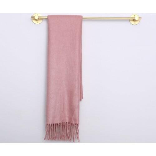 Towel Bar Brass Decorative Bathroom Towel Holder Gold Toilet Towel Hanger Rack Rail Holder Wall Mounted Bathroom Accessories