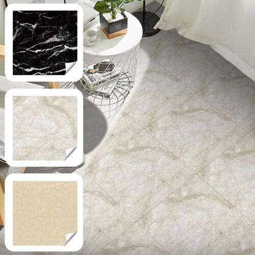 Waterproof Floor Stickers Bathroom Wall Sticker Self Adhesive Marble Wallpapers House Renovation Decals Wall Ground Decor