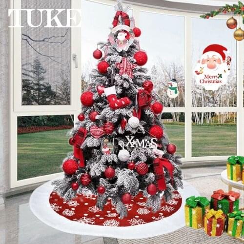 Christmas Tree Decor Snowflake White Christmas Tree Skirt Skirt For Xmas Decorations Xmas Christmas Gift High Quality