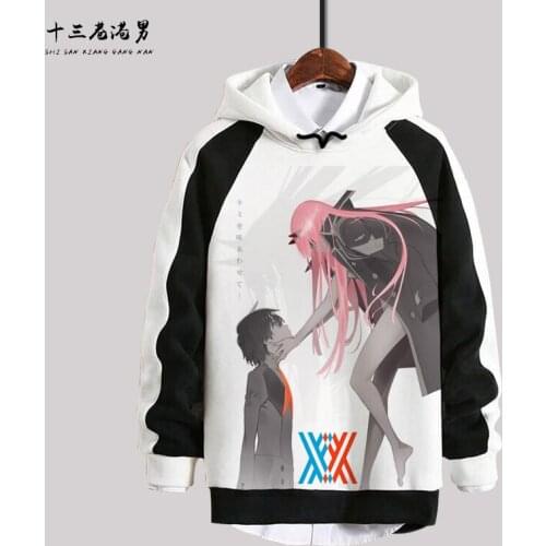 Darling in the Franxx Sweater Anime Peripheral Clothes Men Women Lovers Jacket harajuku hoodie anime cosplay men clothing
