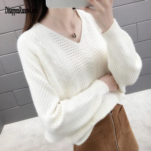 Ladies Summer Hollow Out Pull Knitted Causal Tops Ladies Knitwear Fashion Jumper Solid Women Pullovers Korea Knitwear Female