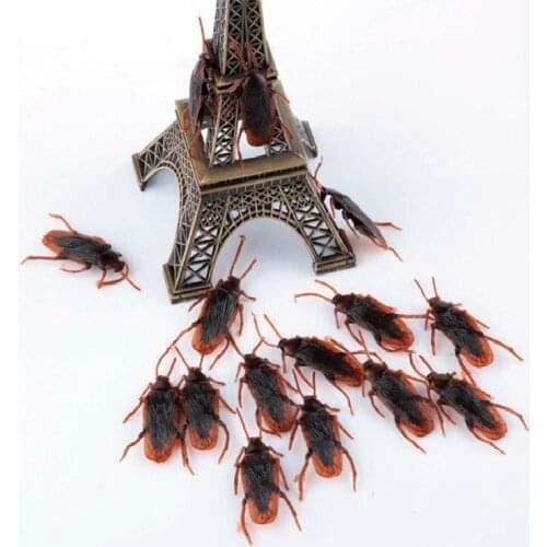 1PcsSimulation of Cockroaches FrighteningToy Decorative Stakes & Wind Spinners MiniaturesFairy Garden MossTerrarium Resin Crafts