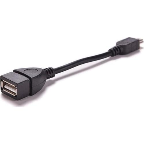 1PCS Mini 5p Male to USB 2.0 Type A Female Jack OTG Host Adapter Short Cable