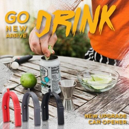 1pcs Go Drink Universal Topless Can Opener The Easiest Can Opener Ez-Drink Opener Bottle Opener