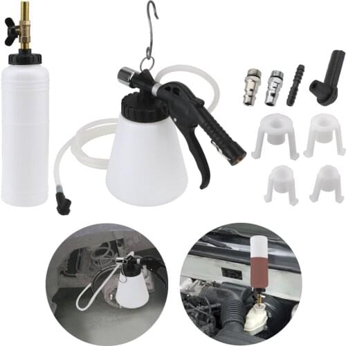 1L 0.75L Capacity Pneumatic Brake Fluid Changer Kit Oil Change Purge Tank Tubes Repair Tools Truck Automobile Accessories