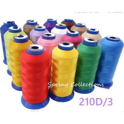210D/3 High Strength Bonded Nylon Sewing Thread 3000Yard/spool For Upholstery Outdoor Market Drapery Beading Luggage Purses 3pcs