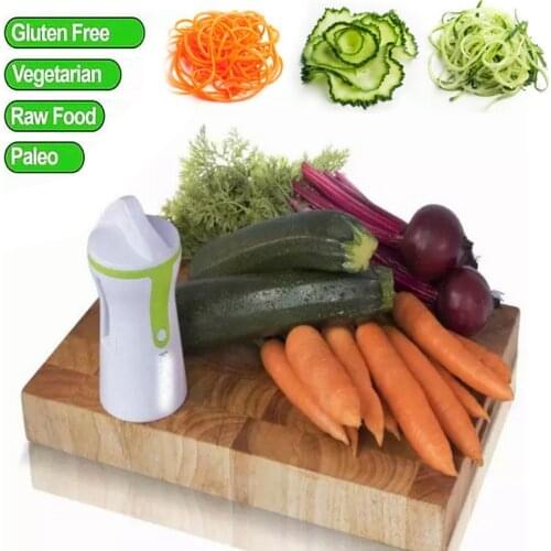 3 in 1 Vegetables Cutter Grater Cucumber Carrot Shredder Kitchen Gadgets Household Food Grinder Spiral Slicer Peeling Machine