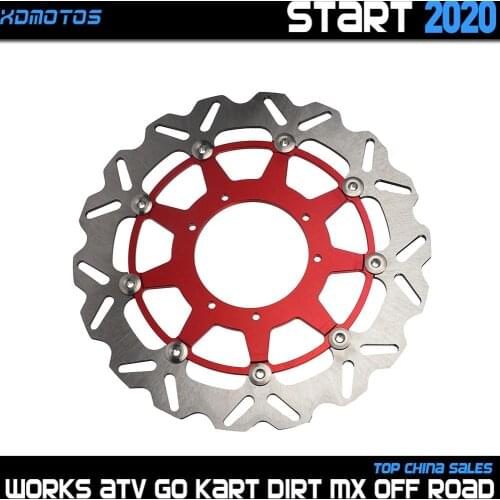 Motorcycle 320MM Floating Brake Dics Stainless Steel Carrier For Honda CR R 125CC CRF R 450CC CR E SUPERMOTARD HM CRF R 04-08