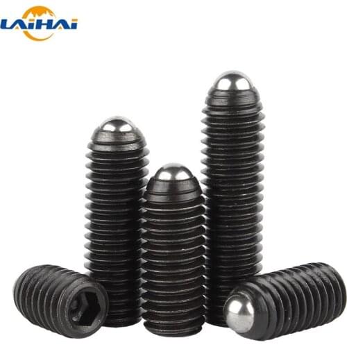 5/20x M3 M4 M5 M6 M8 M10 M12 Black Grade 12.9 alloy steel Hex Hexagon Socket Allen Spring Ball Plunger Grub Point Set Screw Bolt