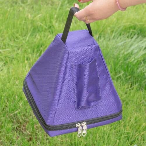 6inch purple crystal singing bowl case for Crystal Pyramid