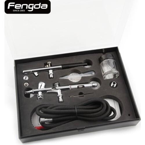 FENGDA BD-280K airbrush spray gun face body paint tattoo hand tools gravity feed suction feed airhose nail art cake decoration
