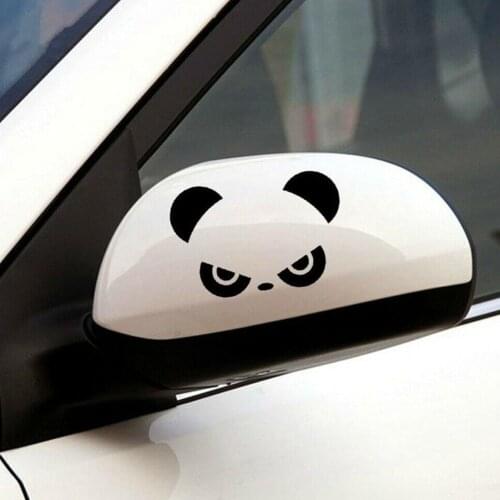 Car rearview mirror panda car sticker 3d popular cool cute car sticker rearview mirror decal