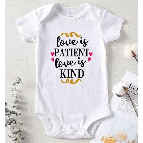 Bodysuit for Newborns Printing Love Kids' Things One Piece Winter Jumpsuit Babies Cotton Newborn Girl Outfit Kids Clothing